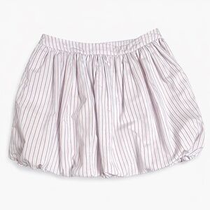 WAYF Blue Stripe Bubble Hem Mini Skirt NWT | Size Medium